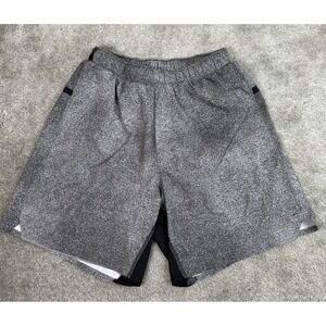 Lululemon Athletica Shorts Mens Small Gray Speckled Surge Brief‎ Running Track